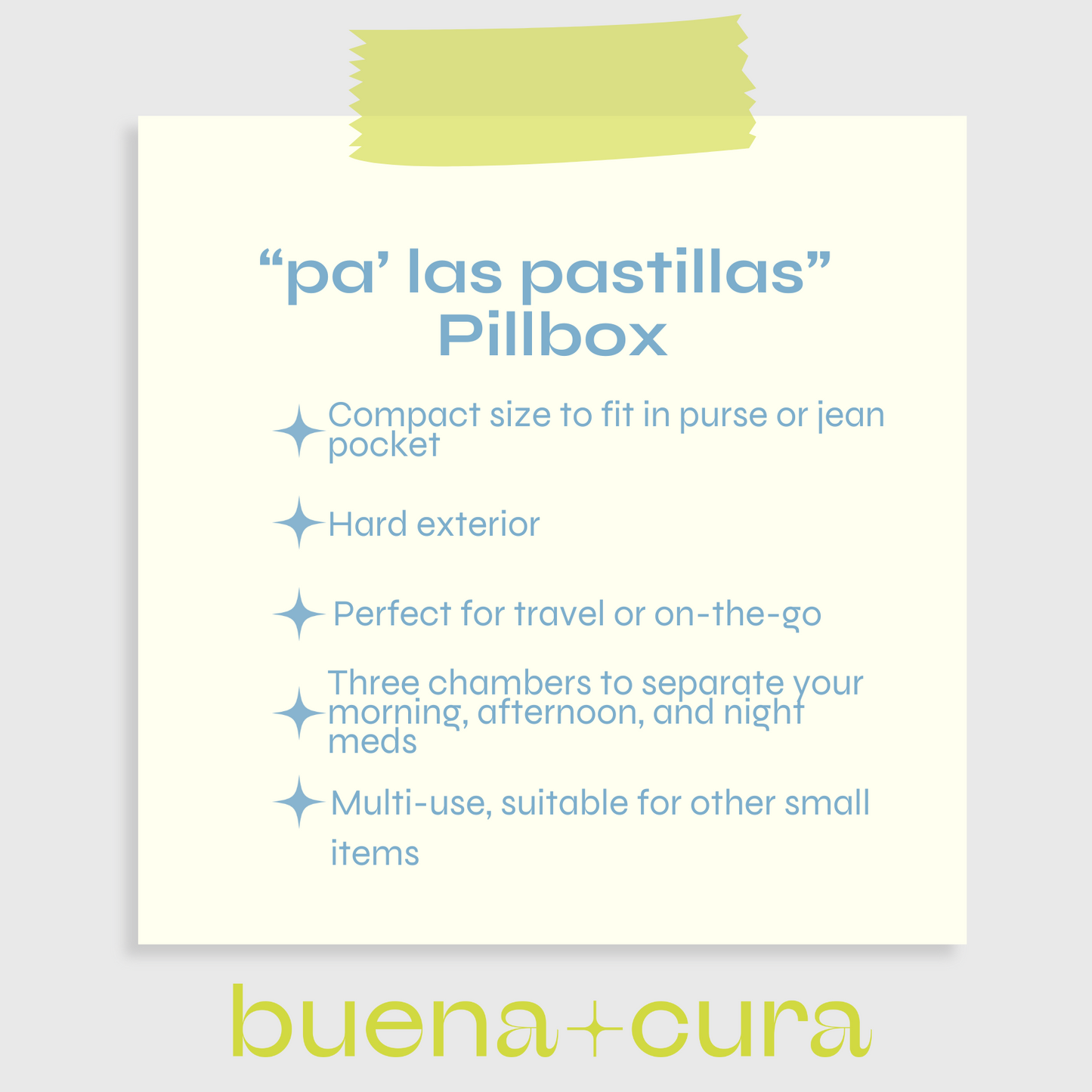 Pillbox "pa' las pastillas"