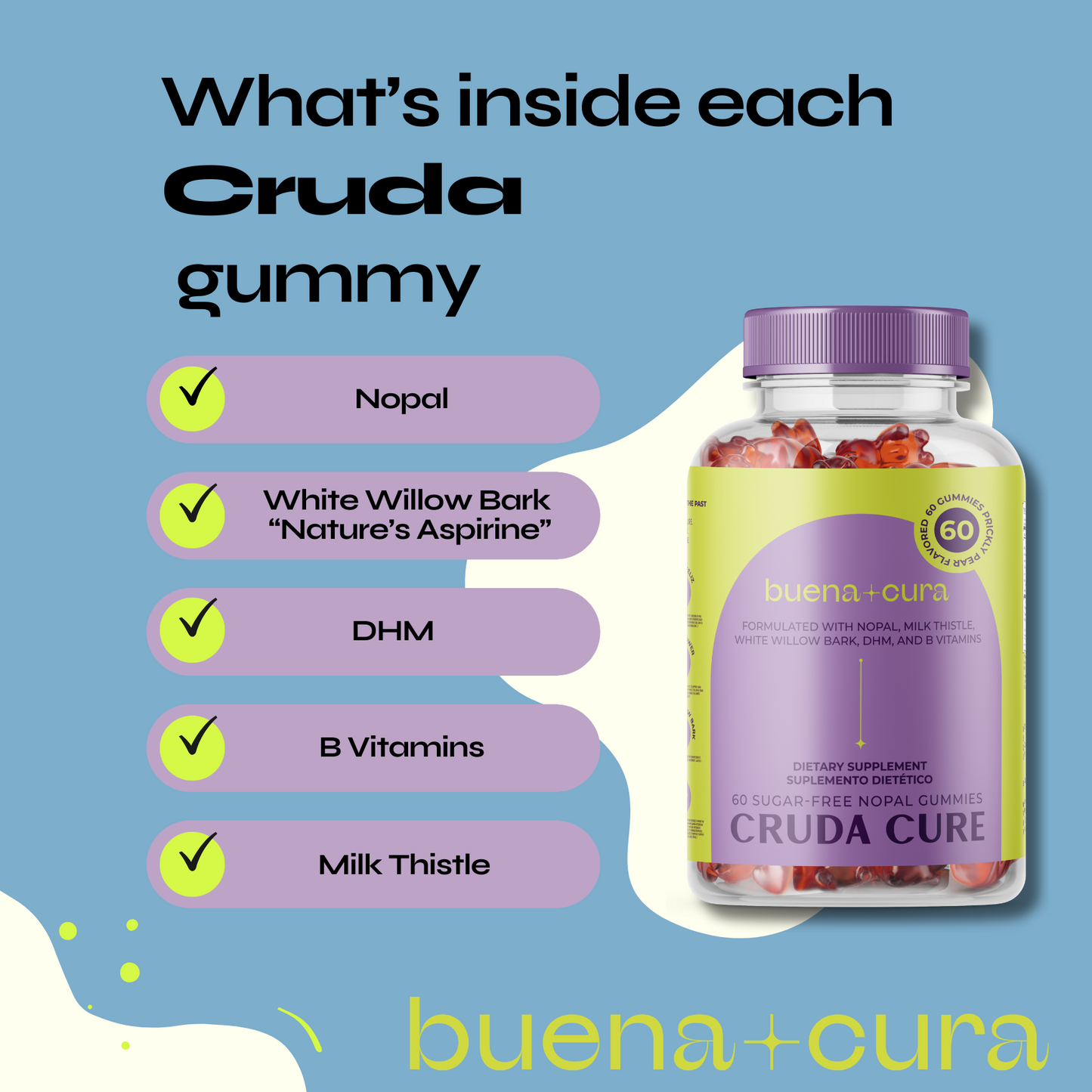 Cruda Hangover Gummies