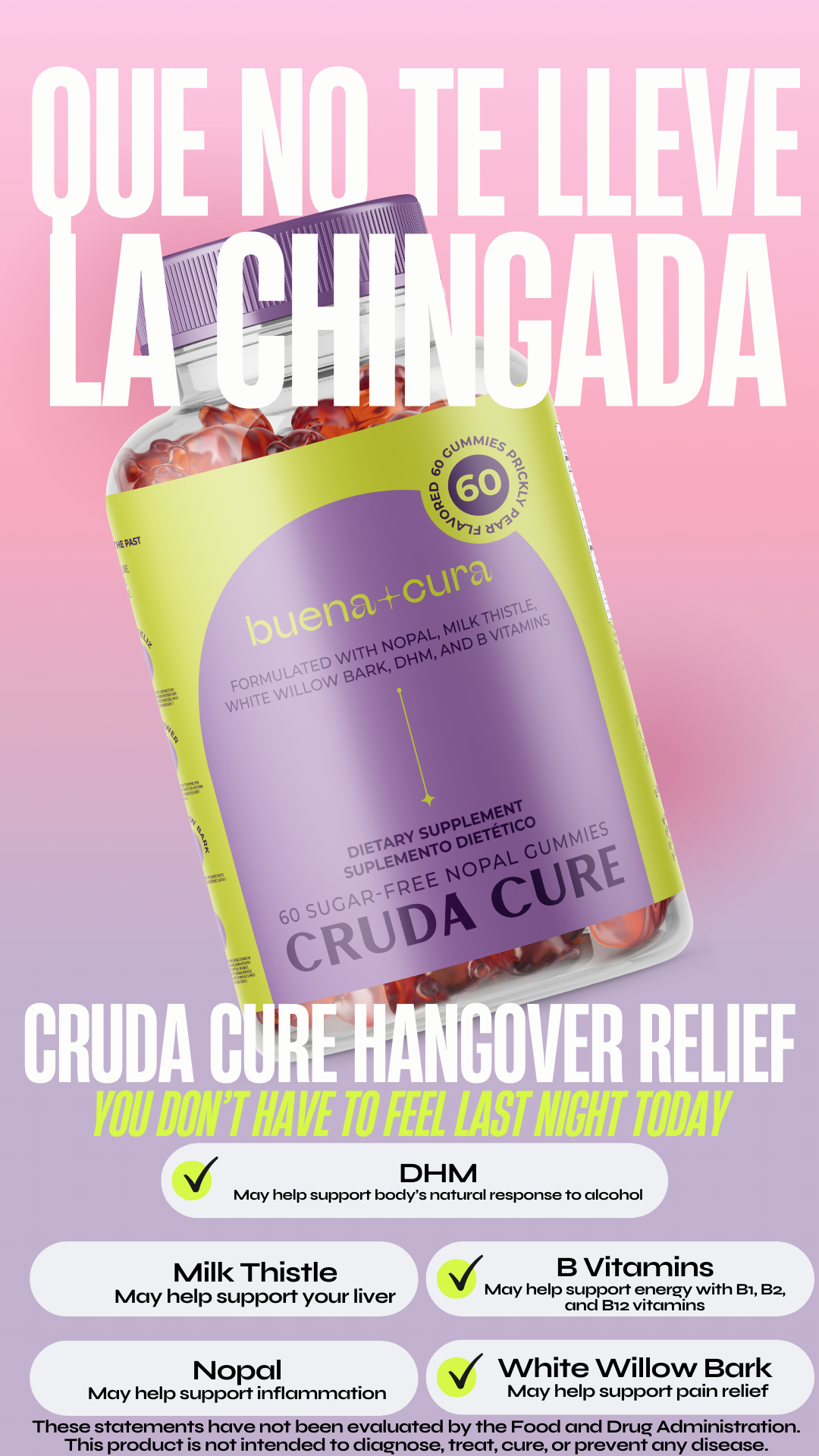 Cruda Hangover Gummies
